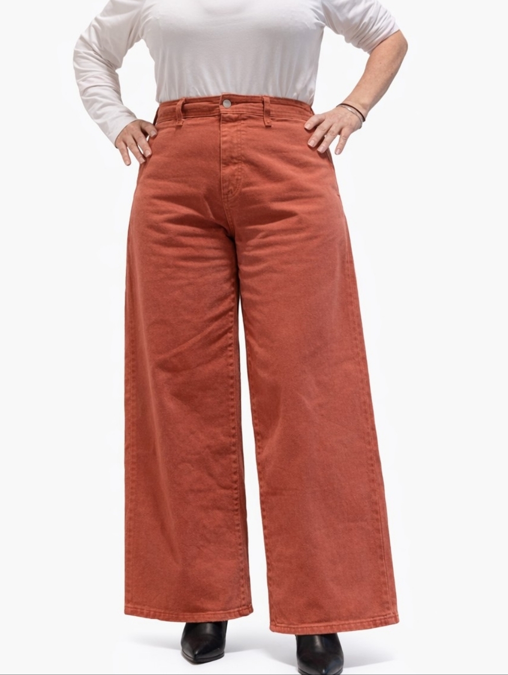 Universal Thread Wide Leg Jeans in Rust Sz 2, 10, 16 & 17 - Picture 4 of 14